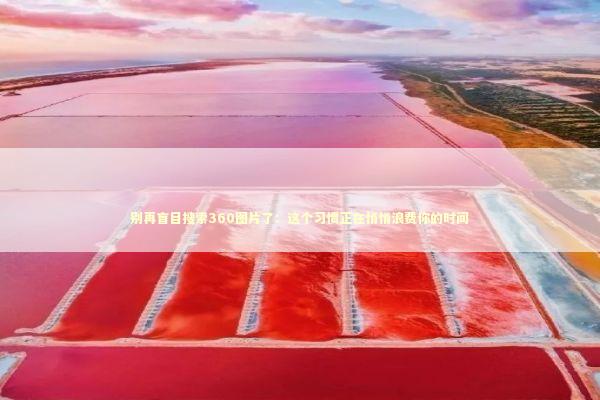 别再盲目搜索360图片了：这个习惯正在悄悄浪费你的时间 IT技术
